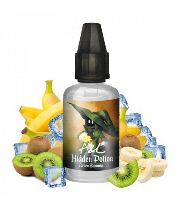 Arôme Concentré Green Banana Hidden Potion par A&L 30ml
