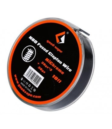 Fil Résistif N80 Fused Clapton Wire (26GA*3 + 36GA) 10ft Geekvape