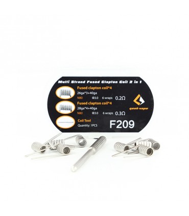 Précoils MTL N80 Fused Clapton Coils 2 en 1 Boite de 8 Geekvape