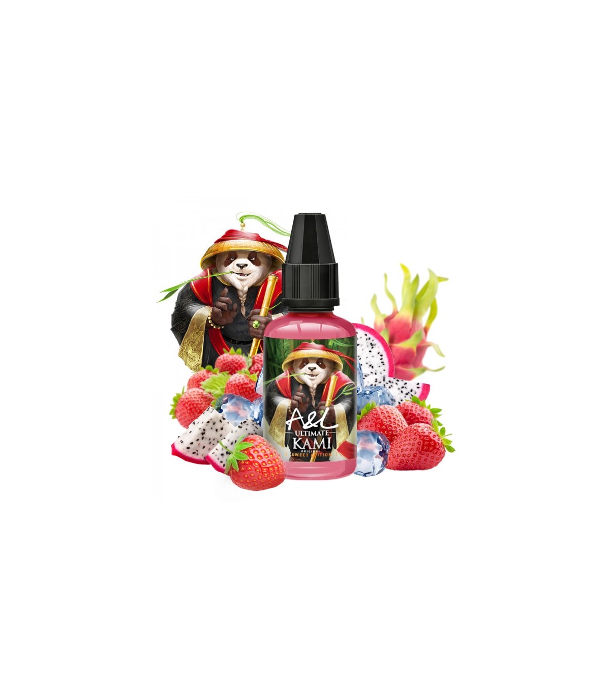 Kami Arôme 30ml AROMES ET LIQUIDES - Un duo glacé de fraises et de fruits  du dragon